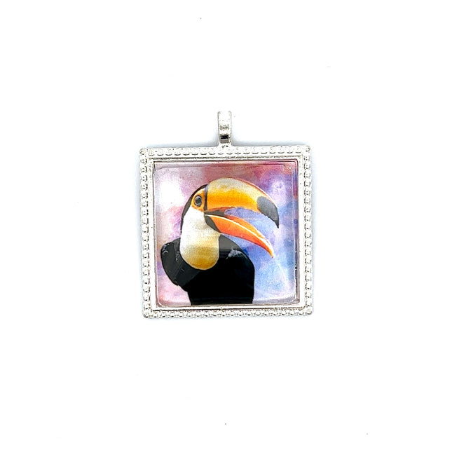 Toucan Pendant with Snake Necklace