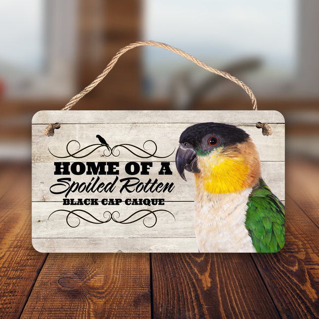 Durable aluminum bird sign for home