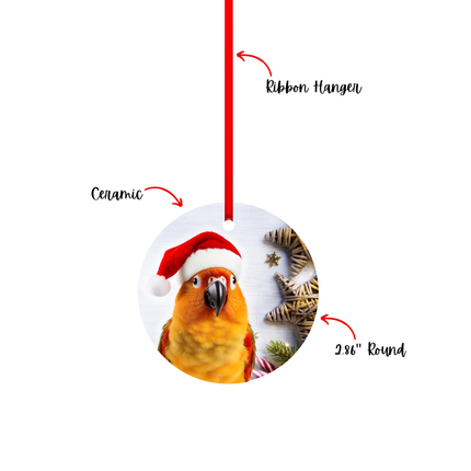 Sun Conure Christmas Tree Ornament