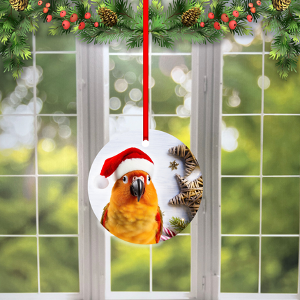 Sun Conure Christmas Tree Ornament