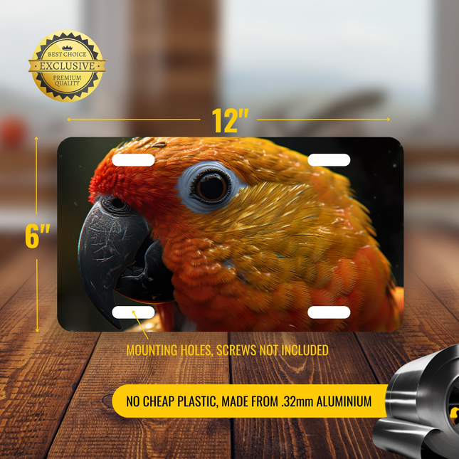 Sun Conure License Plate