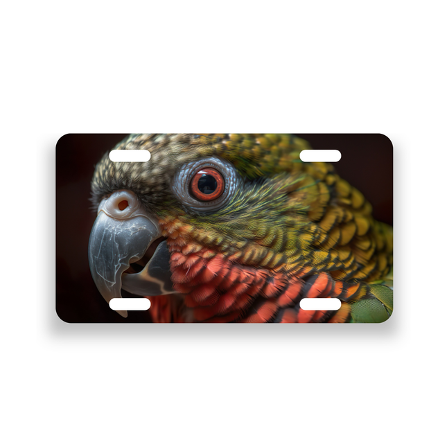 Green Cheek Conure License Plate