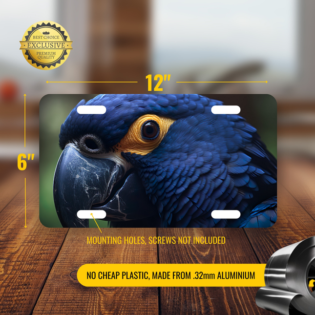 Hyacinth Macaw License Plate