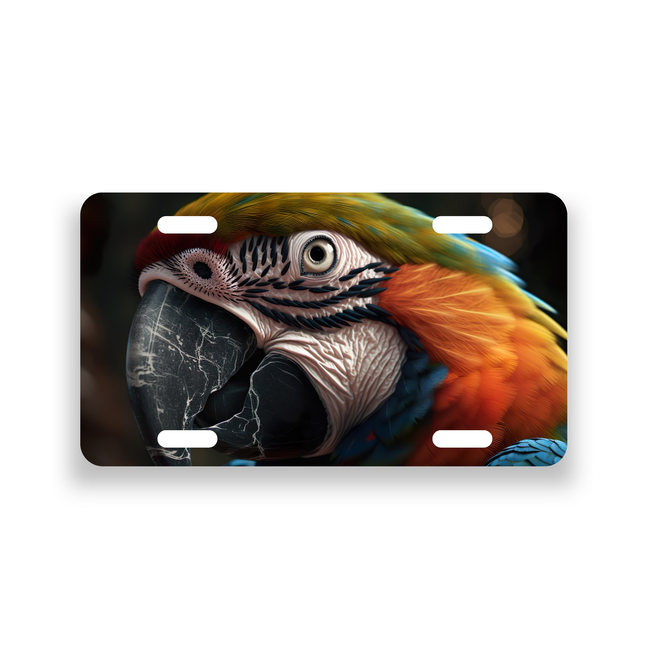 Macaw License Plate