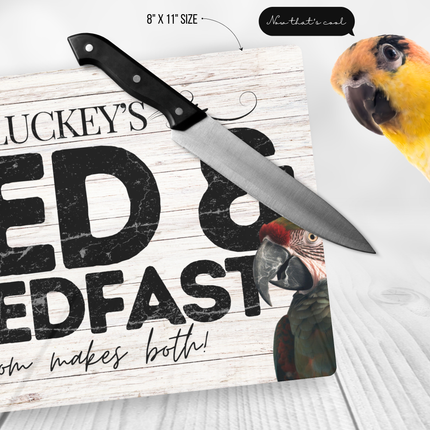 Military Macaw Cutting Board