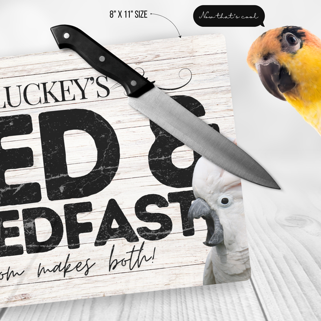 Moluccan Cockatoo Cutting Board