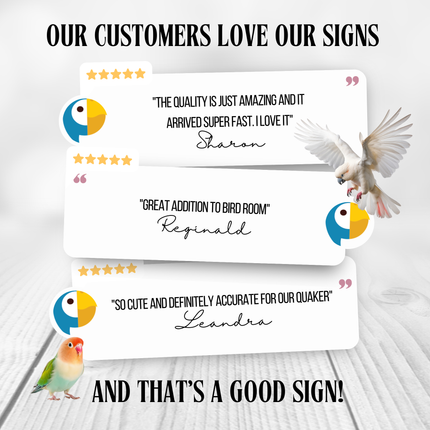 Love Bird Sign Reviews