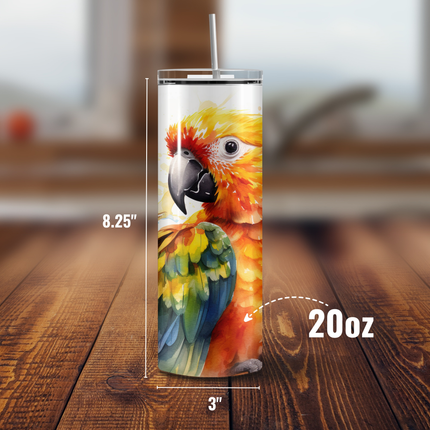 Personalized Sun Conure Tumbler