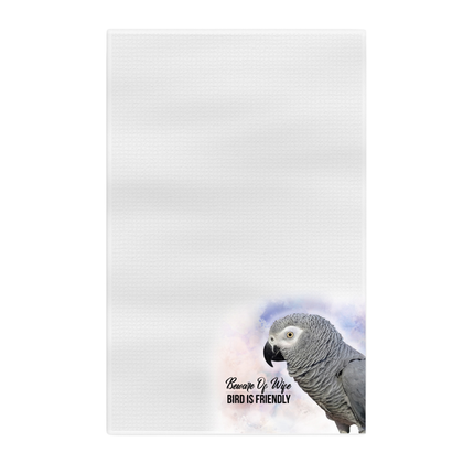 African Gray Tea Towel