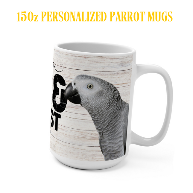 Personalized African Gray Coffee Mug