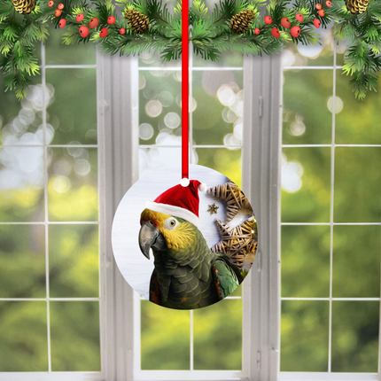 Amazon Parrot Christmas Ornament