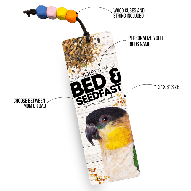 Black Cap Caique Book Mark