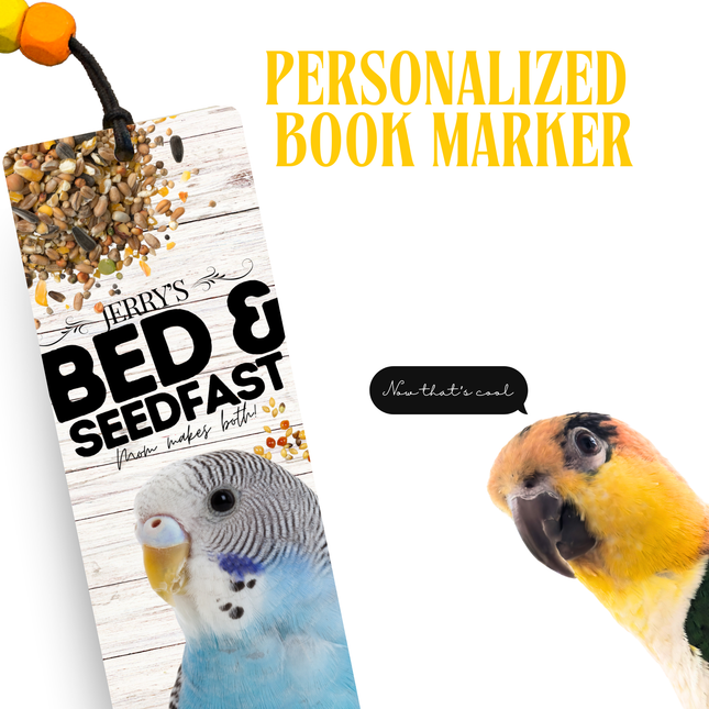 Blue Parakeet Bookmark