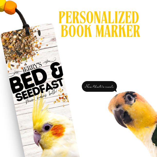 Yellow Cockatiel Book Mark