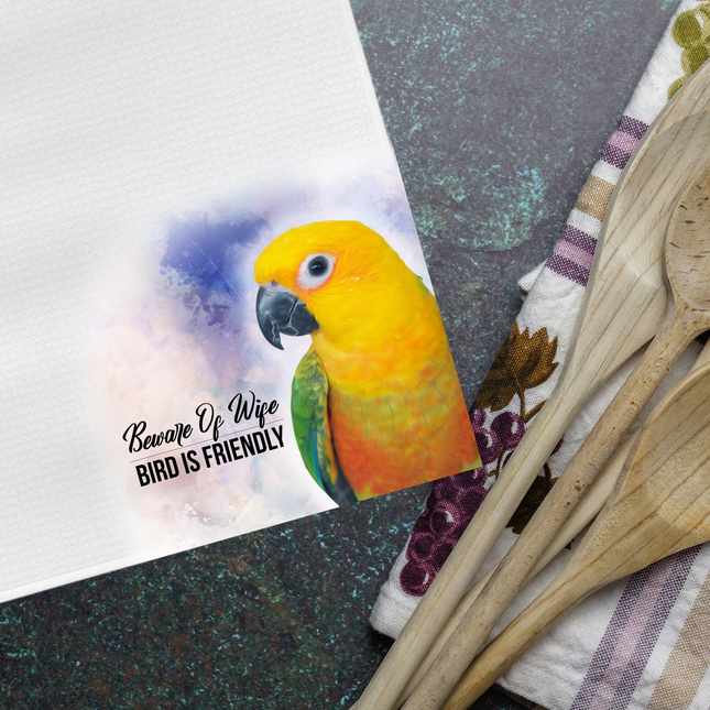 Golden Conure Tea Towel