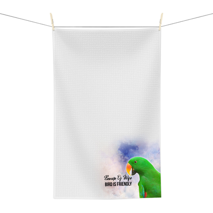 Green Eclectus Dish Towel