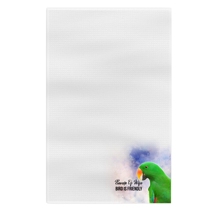 Green Eclectus Kitchen Towel