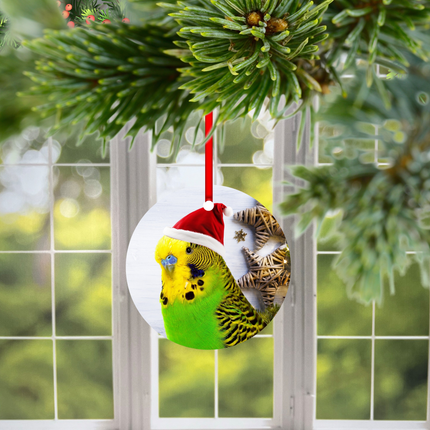 Green Parakeet Christmas Decorations