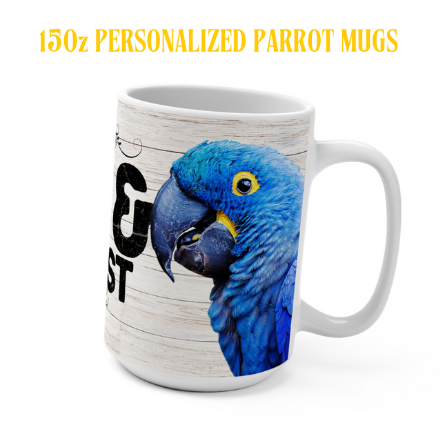 Personalized Hyacinth Macaw&nbsp;Coffee Mug