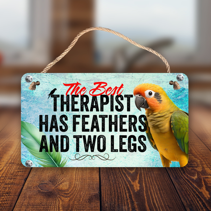 Jenday Conure Therapy Sign