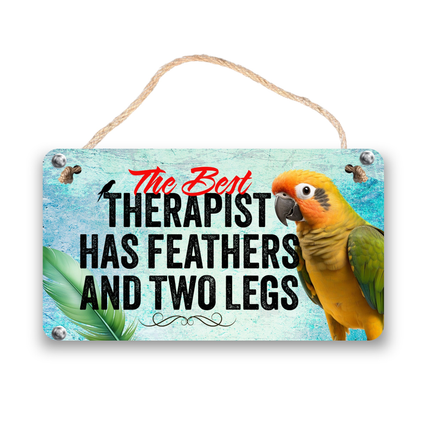 Jenday Conure Therapy Sign