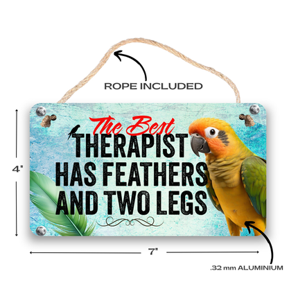 Jenday Conure Therapy Sign