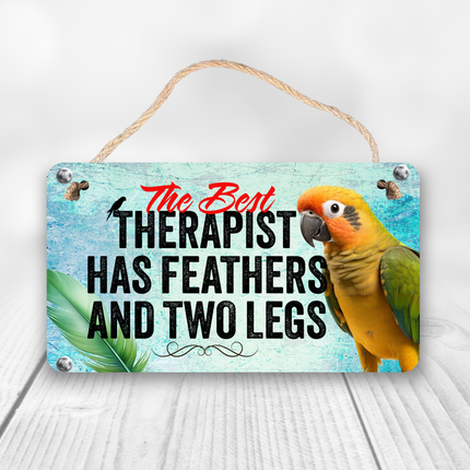 Jenday Conure Therapy Sign