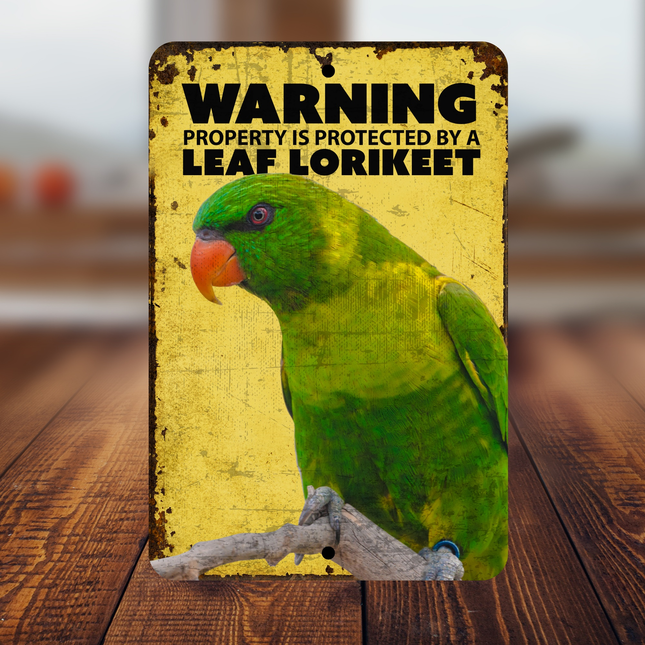 Leaf Lorikeet Warning Sign