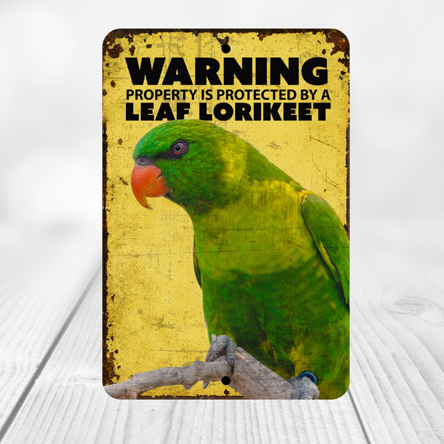 Leaf Lorikeet Warning Sign