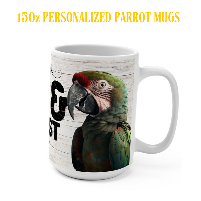 Personalized Military Macaw Mug