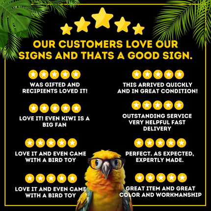 African Gray Sign Reviews