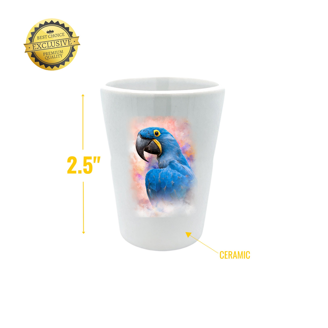 Hyacinth Macaw Shot Glass