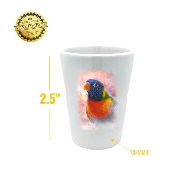 Rainbow Lorikeet Shot Glass