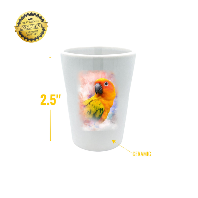 Sun Conure Shot Glass