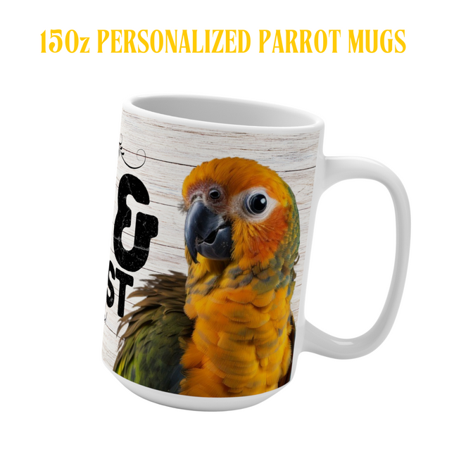 Personalized Sun Conure Coffee Mug