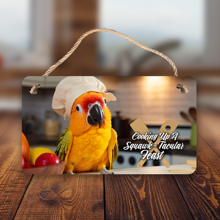 Sun Conure Chef Sign