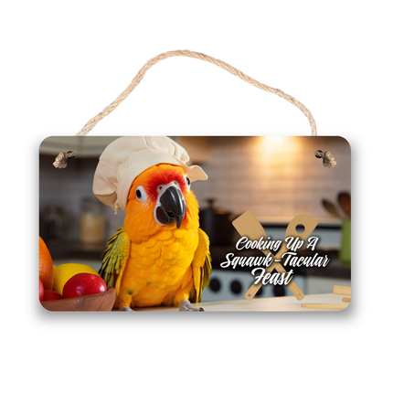 Sun Conure Chef Sign