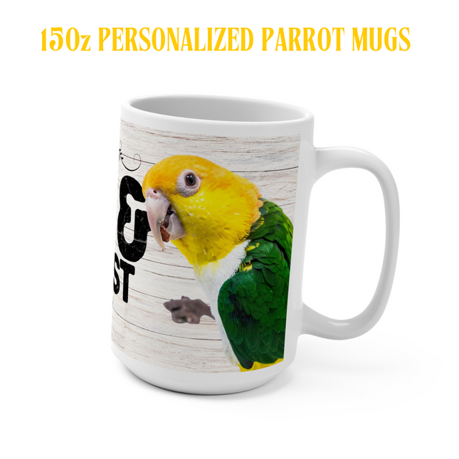 Personalized Yellow Cockatiel Coffee Mug