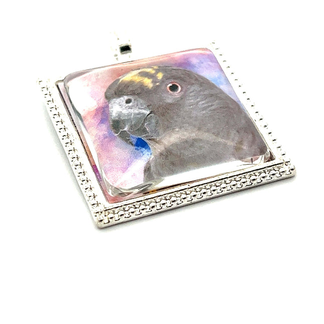 Meyers Parrot Pendant with Snake Necklace