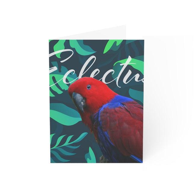 Eclectus Folded Greeting Cards (1, 10, 30, and 50pcs)