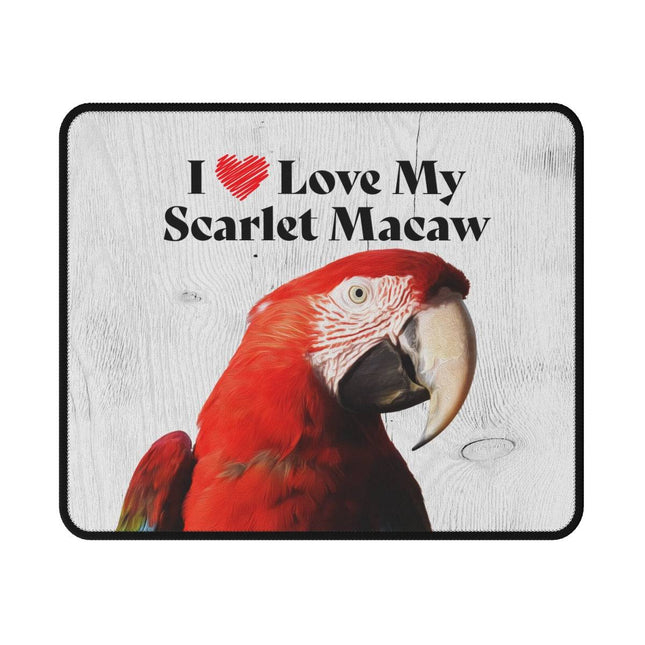 Scarlet Macaw Non-Slip Mouse Pad