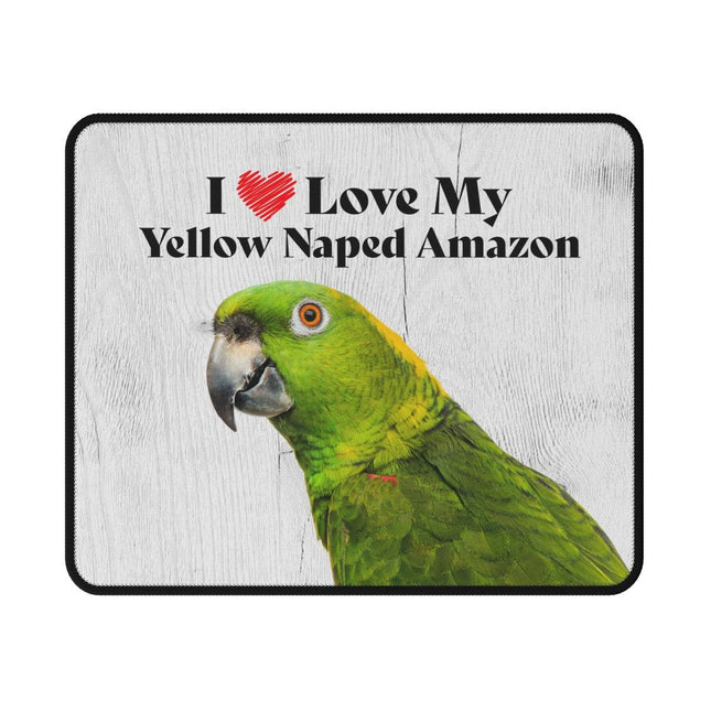 Yellow Naped Amazon Non-Slip Mouse Pad