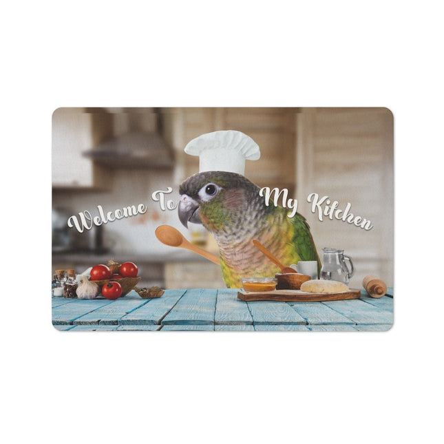 Green Cheek Conure Kitchen Floor Mat