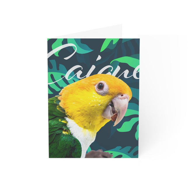 Caique Folded Greeting Cards (1, 10, 30, and 50pcs)