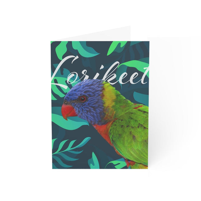 Lorikeet Folded Greeting Cards (1, 10, 30, and 50pcs)