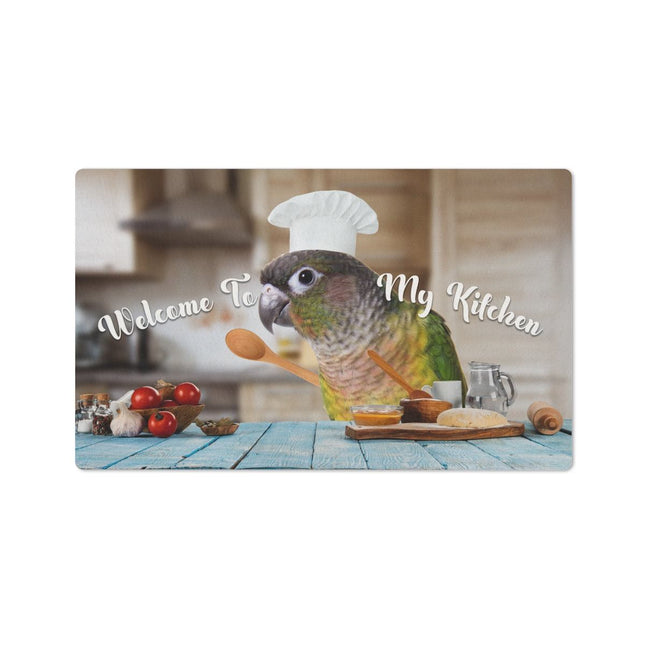 Green Cheek Conure Kitchen Floor Mat