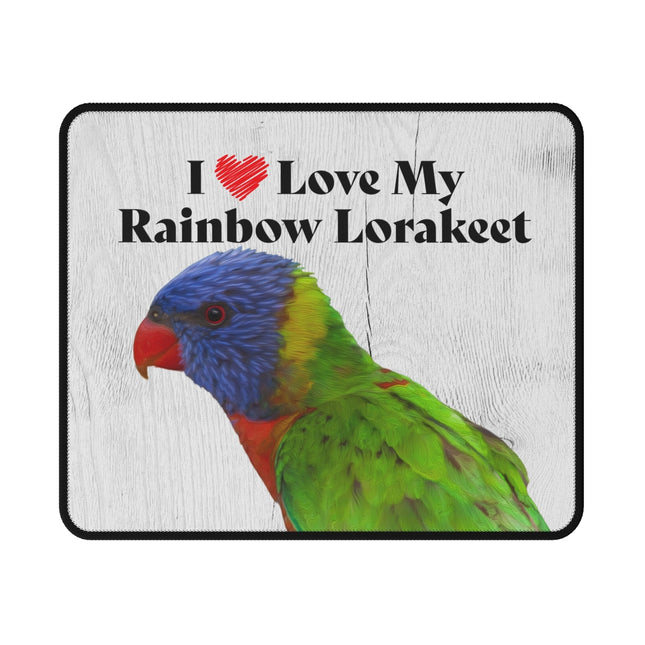 Rainbow Lorikeet Non-Slip Mouse Pad