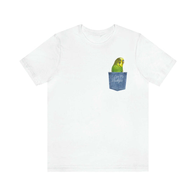 Green Budgie Pocket Prints T-Shirt