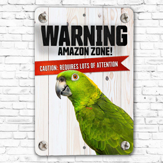 Warning Amazon Sign