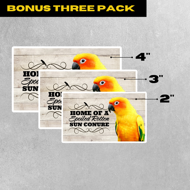 Sun Conure Sticker Pack